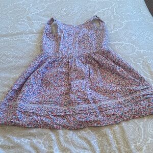 Ralph Lauren Floral Kids Dress - Pink and Blue